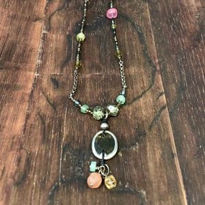 Silpada 16" beaded and sterling necklace